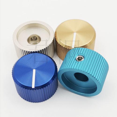 生产厂家源头工厂价音箱电位器配件旋钮开关价低优质铝合金铜蓝色